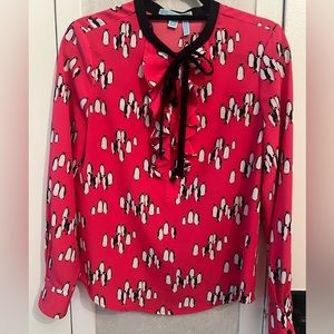 Draper James hot pink blouse